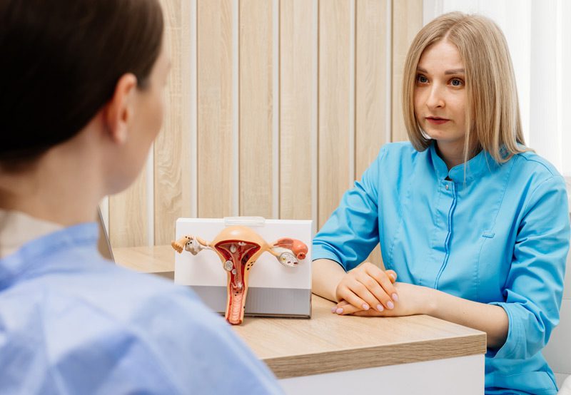 A-patient-in-a-consultation-with-gynecologist