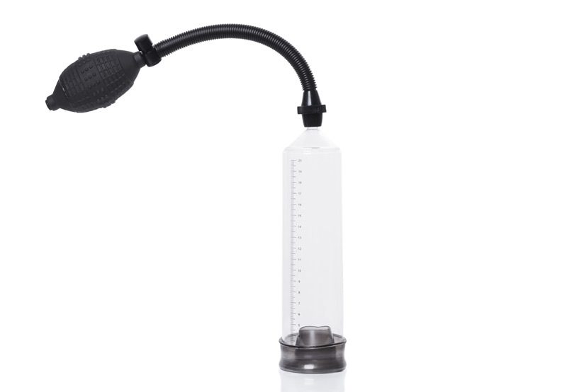 Penis-pump-or-vacuum-erection-device-on-white-background