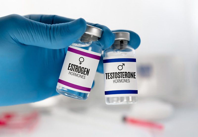 Vials-of-estrogen-and-testosterone-hormones